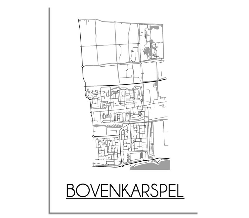 Bovenkarspel Stadtplan-poster