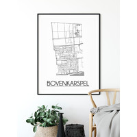 Bovenkarspel Stadtplan-poster