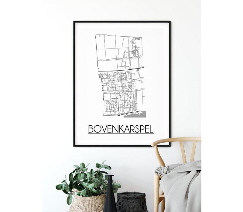 Bovenkarspel Stadtplan-poster