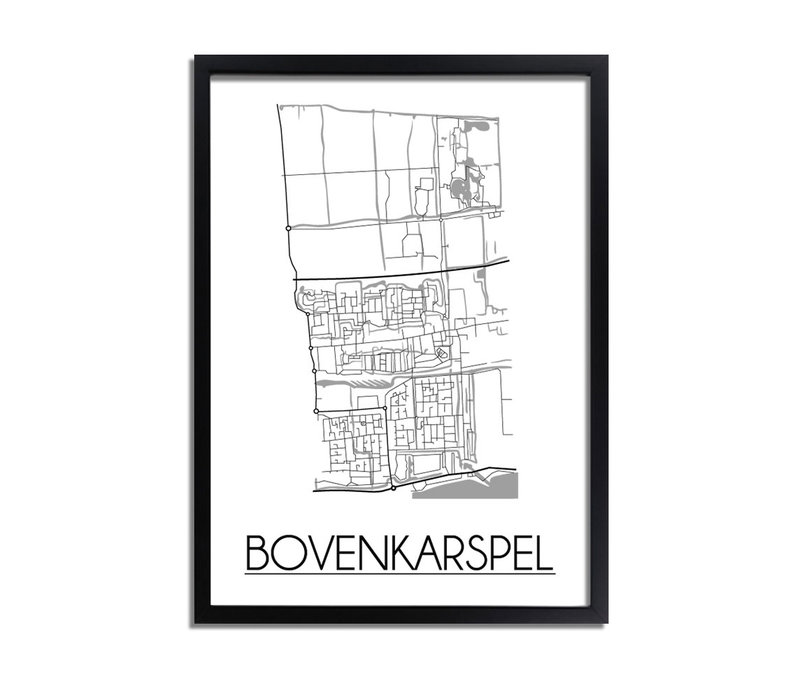 Bovenkarspel Plattegrond poster