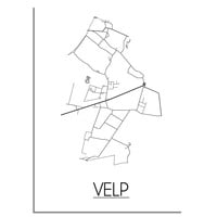 Velp Plattegrond poster