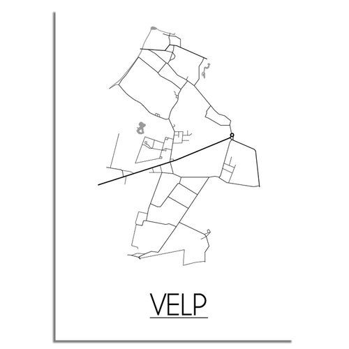 Velp Stadtplan-poster 