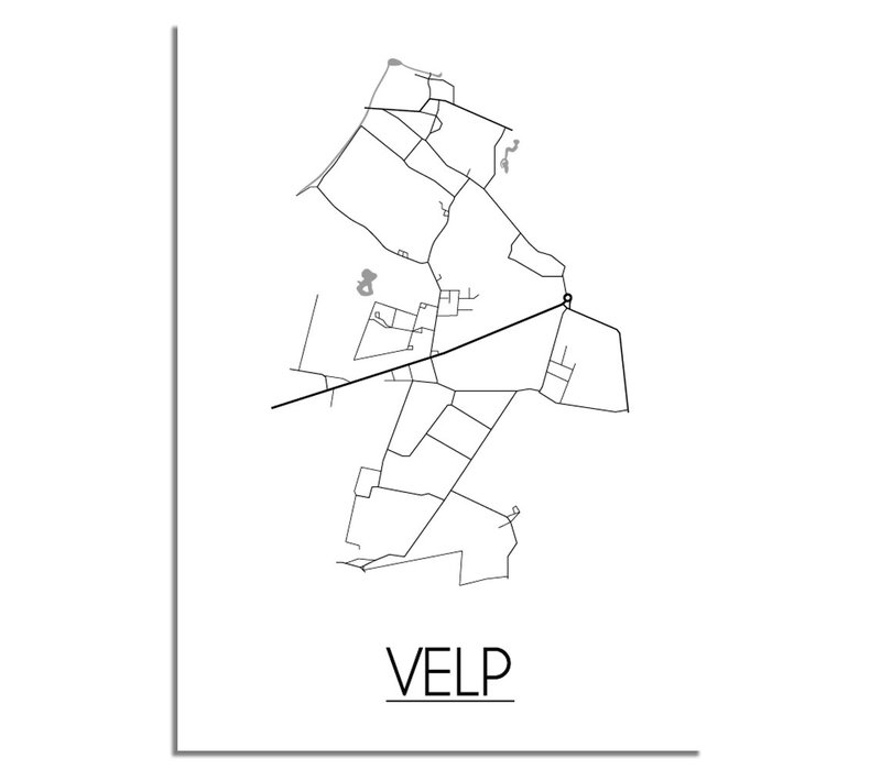 Velp Plattegrond poster