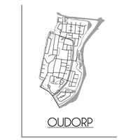 Oudorp Stadtplan-poster