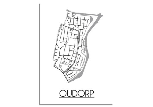 DesignClaud Oudorp Stadtplan-poster