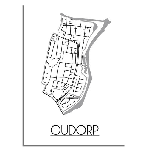 Oudorp Plattegrond poster 