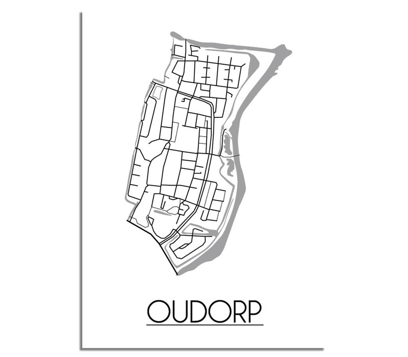 Oudorp Stadtplan-poster