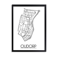 Oudorp Stadtplan-poster
