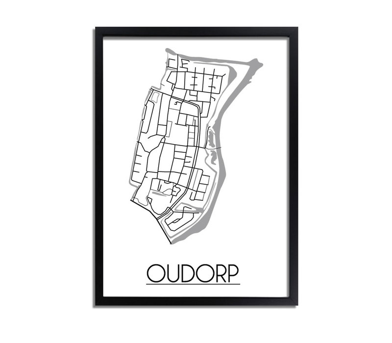 Oudorp Plattegrond poster