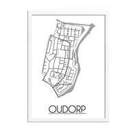 Oudorp Stadtplan-poster