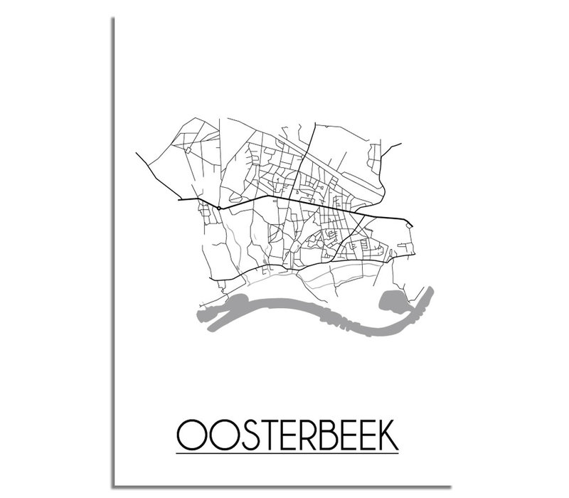 Oosterbeek Stadtplan-poster