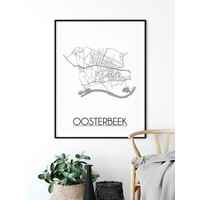Oosterbeek Stadtplan-poster