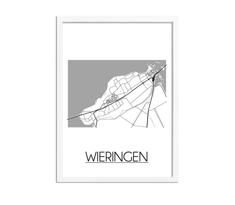 Wieringen Stadtplan-poster