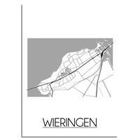 Wieringen Plattegrond poster