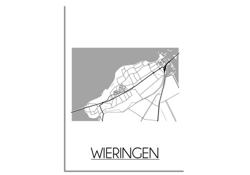 DesignClaud Wieringen Stadtplan-poster