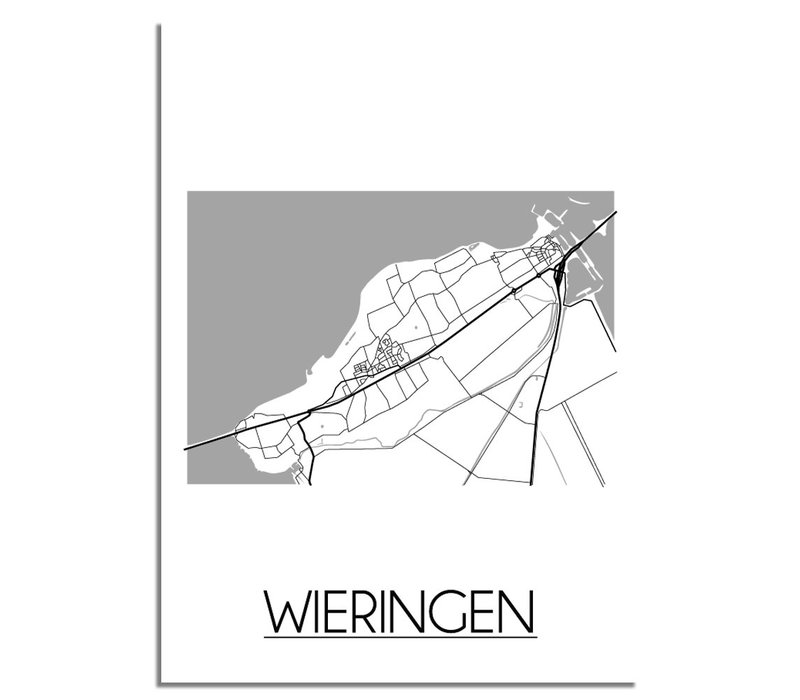 Wieringen Stadtplan-poster