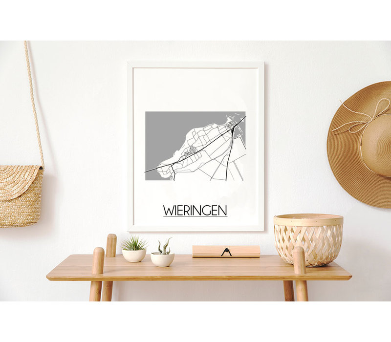 Wieringen Stadtplan-poster