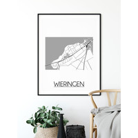 Wieringen Stadtplan-poster