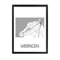 Wieringen Plattegrond poster