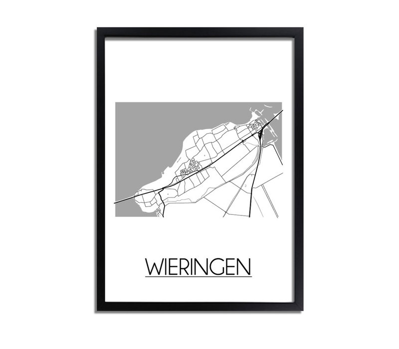 Wieringen Plattegrond poster