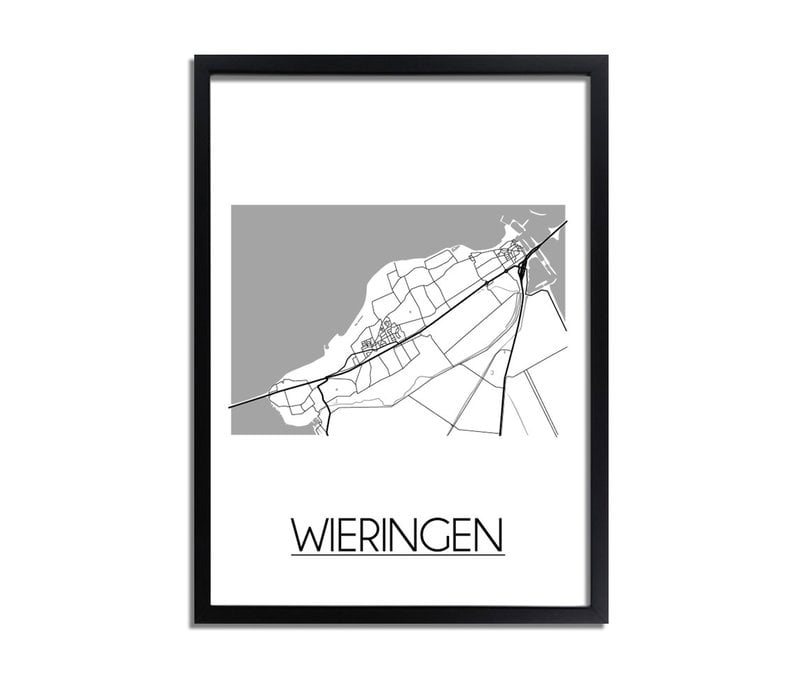 Wieringen Stadtplan-poster