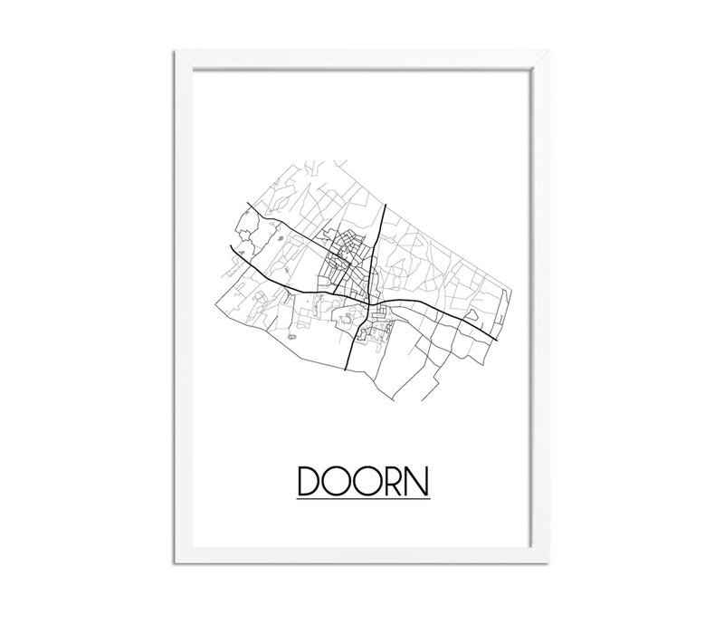 Doorn Stadtplan-poster
