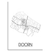 DesignClaud Doorn Stadtplan-poster
