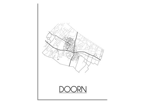 DesignClaud Doorn Stadtplan-poster