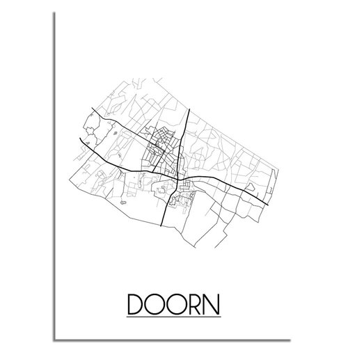 Doorn Plattegrond poster 