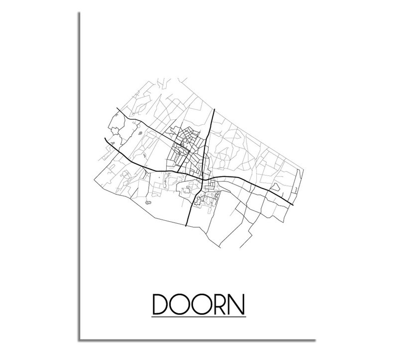 Doorn Stadtplan-poster