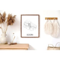 Doorn Stadtplan-poster