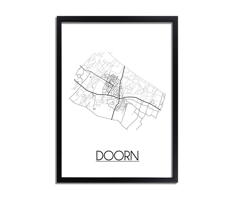Doorn Stadtplan-poster