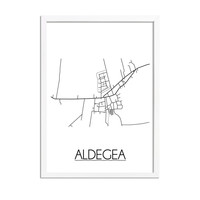 Aldegea Stadtplan-poster