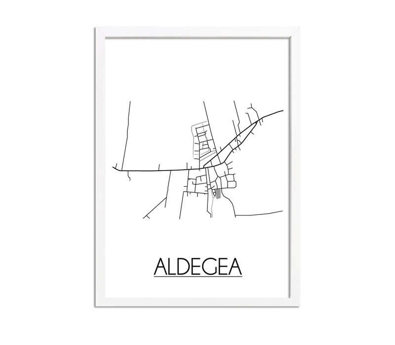 Aldegea Stadtplan-poster