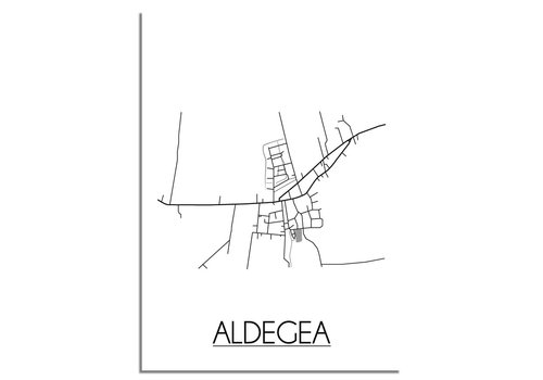 DesignClaud Aldegea Stadtplan-poster