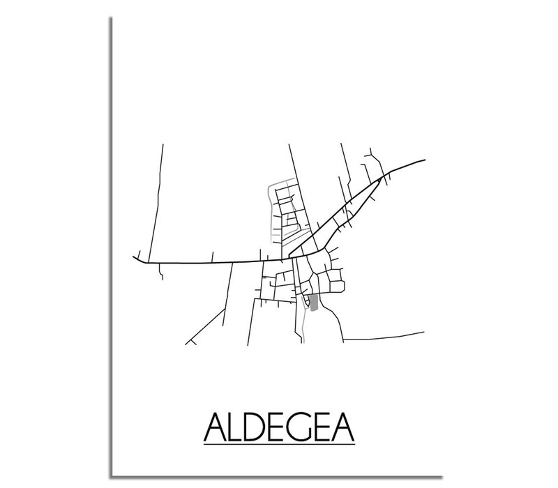 Aldegea Stadtplan-poster
