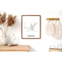 Aldegea Stadtplan-poster