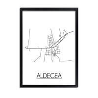 Aldegea Stadtplan-poster