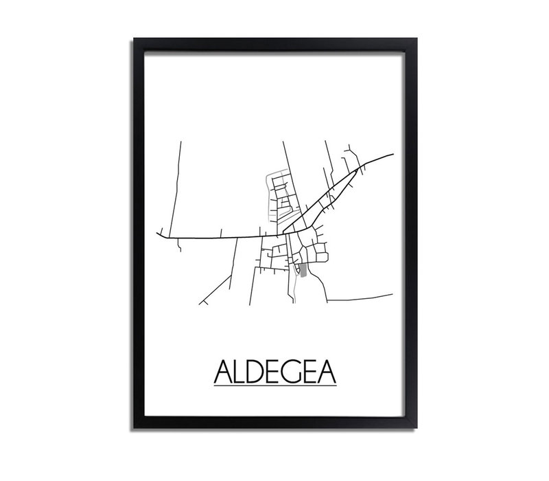 Aldegea Stadtplan-poster