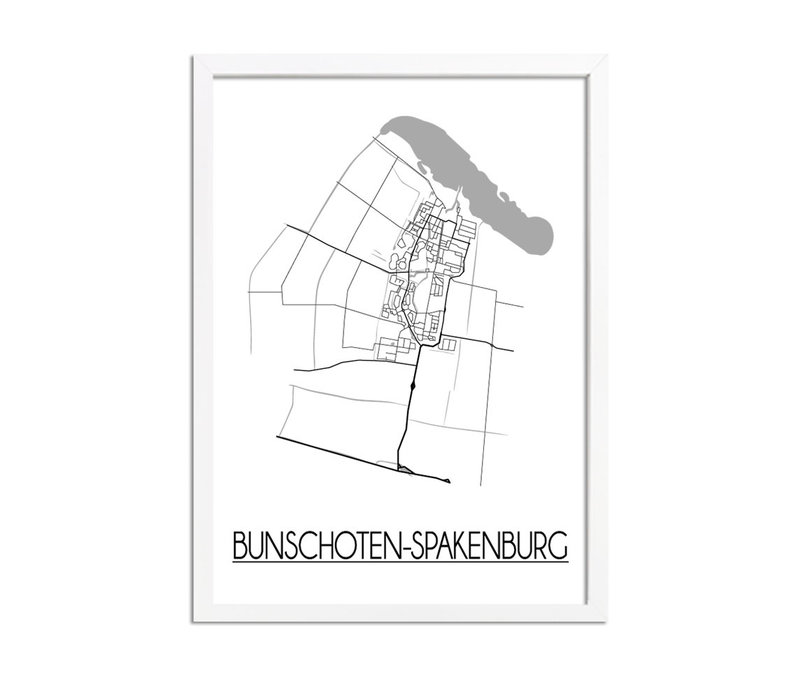 Bunschoten-Spakenburg Plattegrond poster