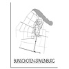 DesignClaud Bunschoten-Spakenburg Plattegrond poster