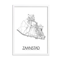 Zaanstad Stadtplan-poster
