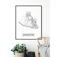 Zaanstad Stadtplan-poster