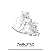 Zaanstad Stadtplan-poster