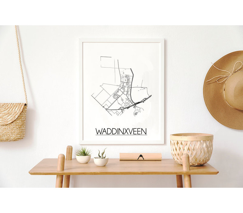 Waddinxveen Plattegrond poster