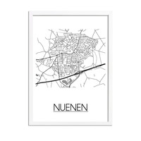 Nuenen Stadtplan-poster