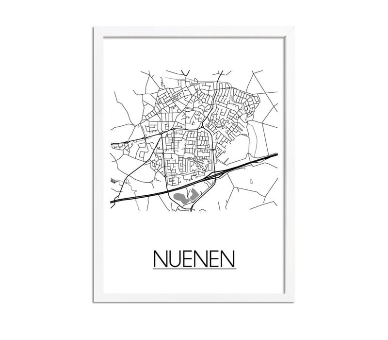 Nuenen Stadtplan-poster