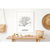 Nuenen Stadtplan-poster
