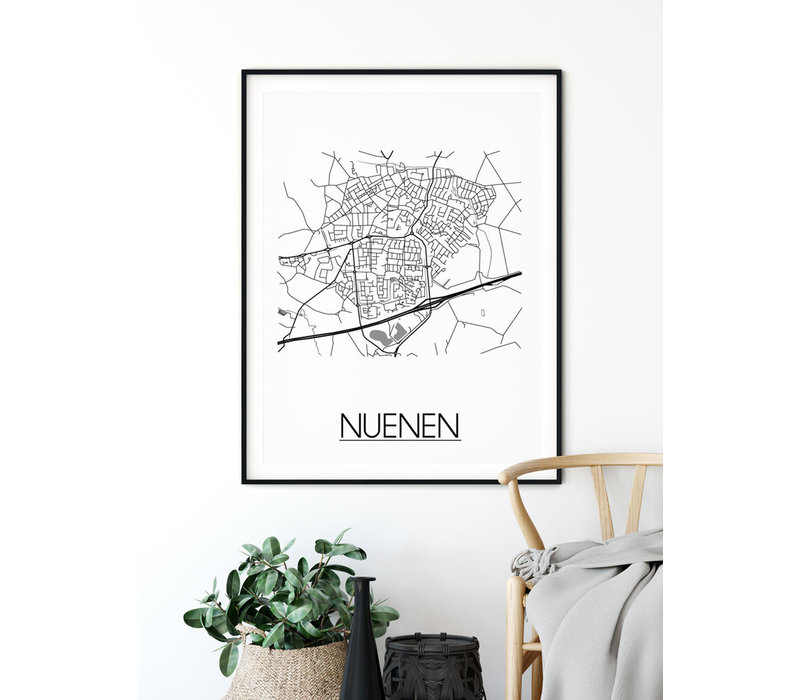 Nuenen Stadtplan-poster