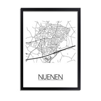 Nuenen Stadtplan-poster